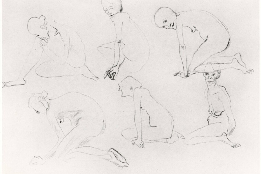 Vlasta Vostřebalová-Fischerová, Ze studie k nedokončeným Ženám posedlým; foto: František Krejčí